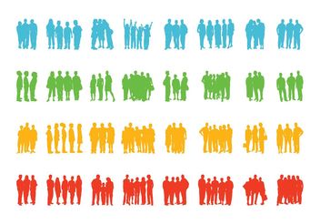 Groups Of People - vector #157969 gratis